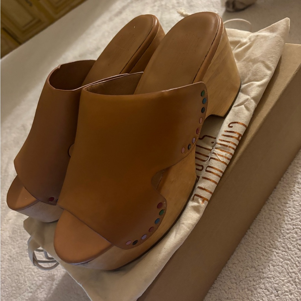 Charlotte stone mules clogs